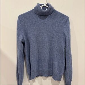 Lord & Taylor Soft Blue Turtleneck Sweater
